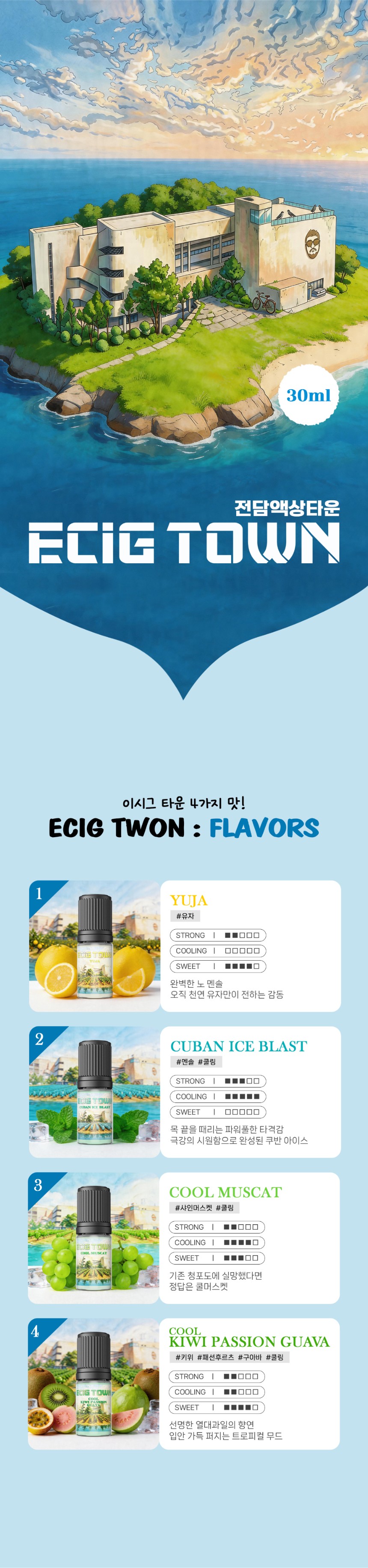 [합성/입호흡] 커넥티드코리아 이시그타운 (0.98%/30ml) 상세