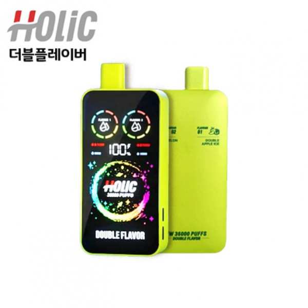 [홀릭] 홀릭 일회용 더블 플레이버 (0.98%/32ml/36,000Puffs)