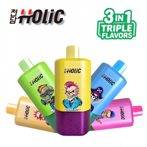 [홀릭] 일회용 트리플 플레이버 (0.98%/54ml/60,000Puffs)
